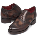 Paul Parkman Leather Wingtip Oxfords Brown