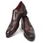Paul Parkman Leather Wingtip Oxfords Brown