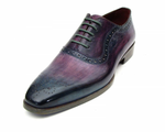 Paul Parkman Medallion Toe Oxfords Purple / Navy