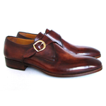 Paul Parkman Monk Strap Dress Shoes Brown / Camel