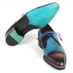 Paul Parkman Norwegian Welt Cap Toe Derby Shoes Blue / Purple