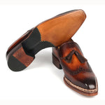 Paul Parkman Norwegian Welt Tassel Loafers Brown