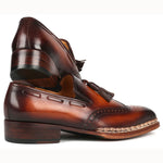 Paul Parkman Norwegian Welt Tassel Loafers Brown