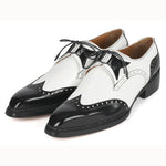 Paul Parkman Norwegian Welt Wingtip Shoes Black / White