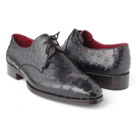 Paul Parkman Ostrich Quill Dress Shoes Black