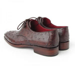 Paul Parkman Ostrich Quill Derby Shoes Brown