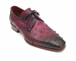 Paul Parkman Ostrich Quill Derby Shoes Lilac