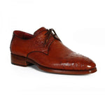 Paul Parkman Ostrich Quill Derby Shoes Tobacco