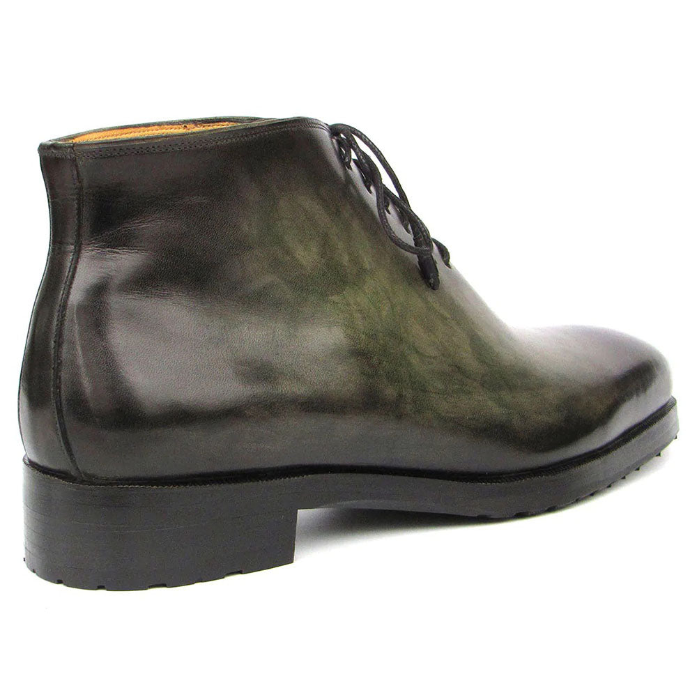 Paul Parkman Patina Ankle Boots Green