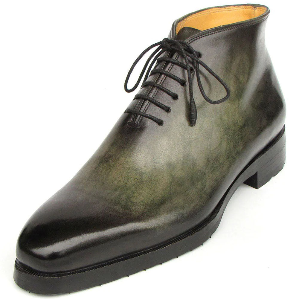 Paul Parkman Patina Ankle Boots Green