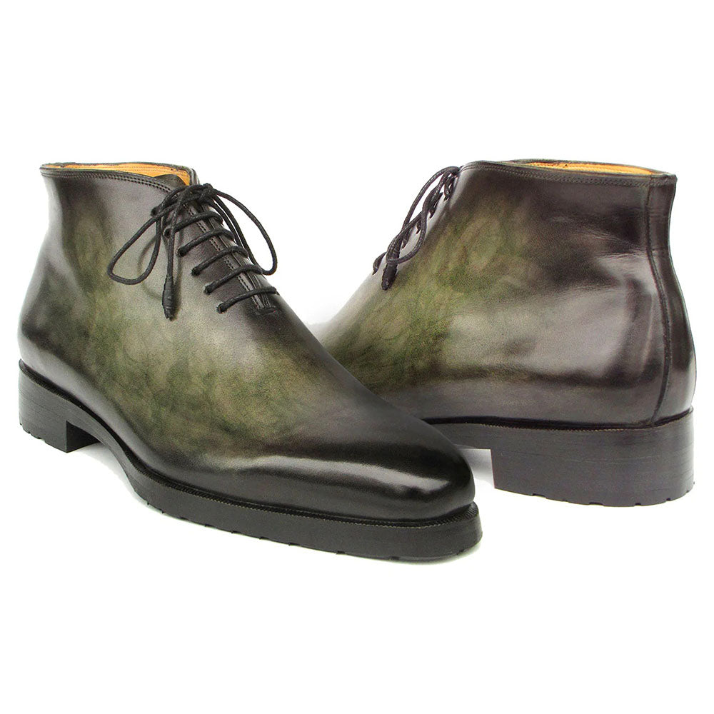 Paul Parkman Patina Ankle Boots Green