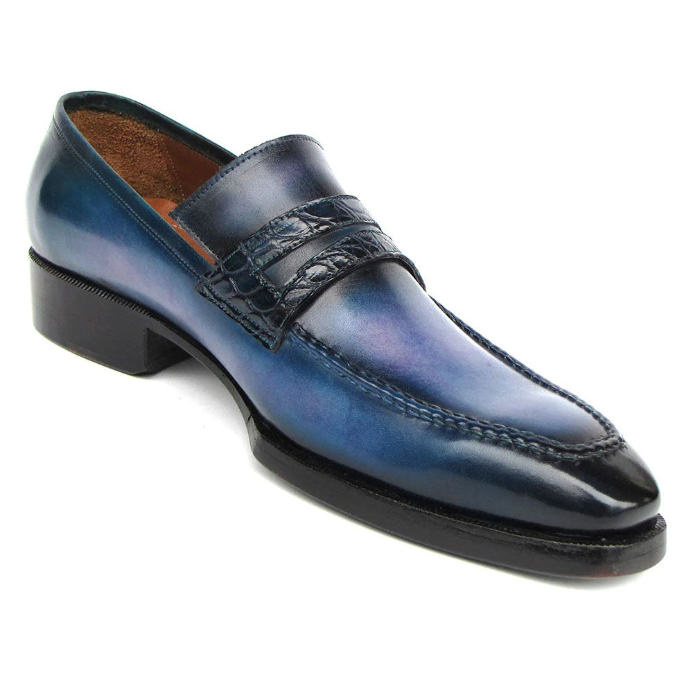 Paul Parkman Patina Loafers Blue