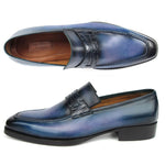 Paul Parkman Patina Loafers Blue