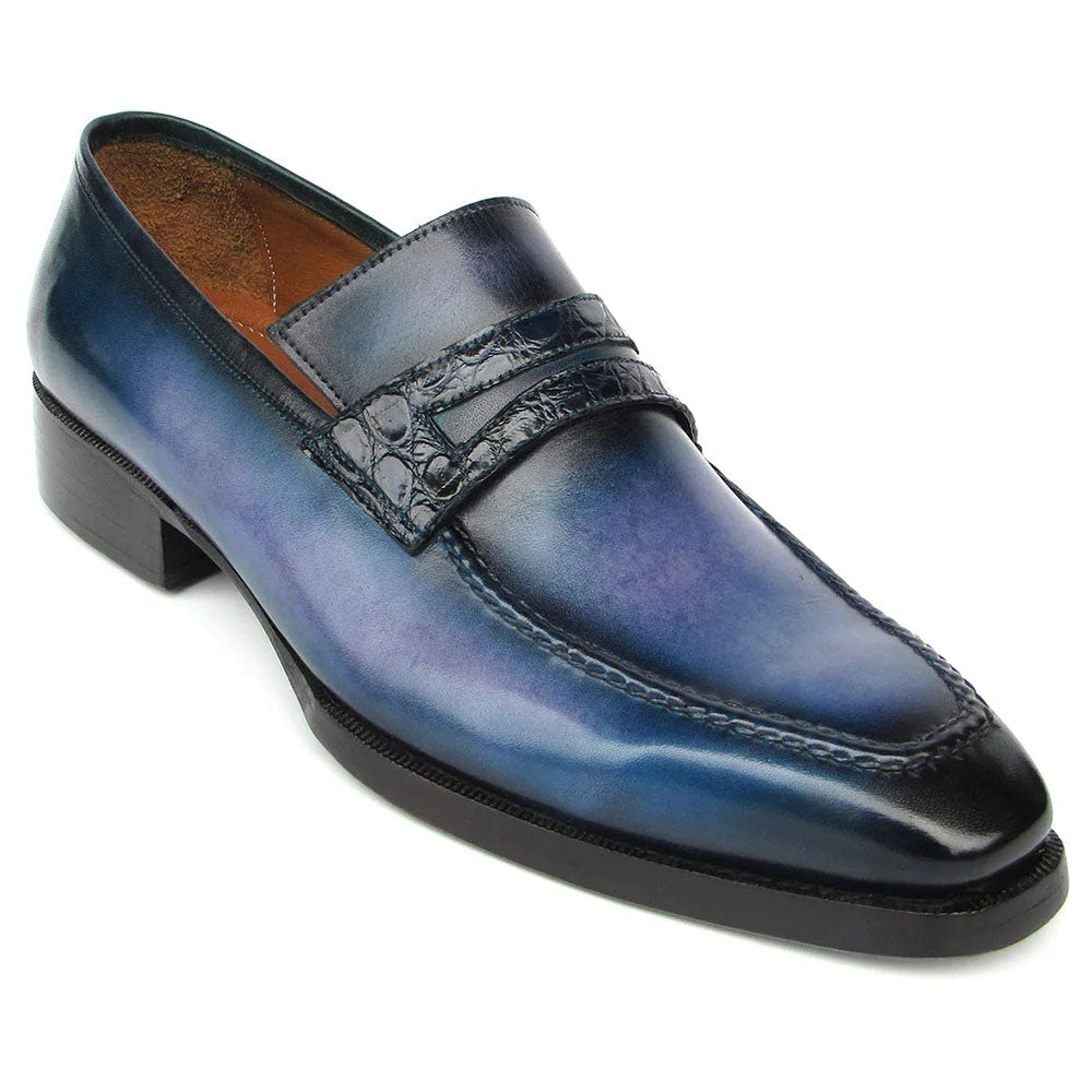 Paul Parkman Patina Loafers Blue