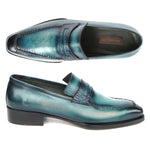 Paul Parkman Patina Loafers Turquoise