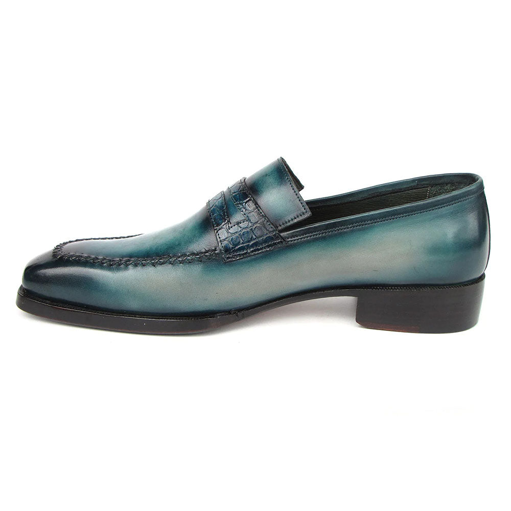 Paul Parkman Patina Loafers Turquoise