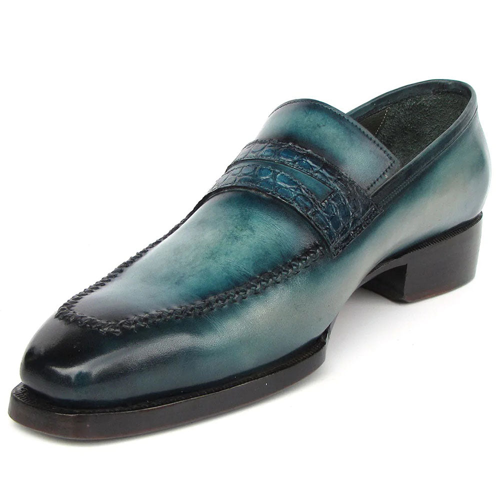 Paul Parkman Patina Loafers Turquoise