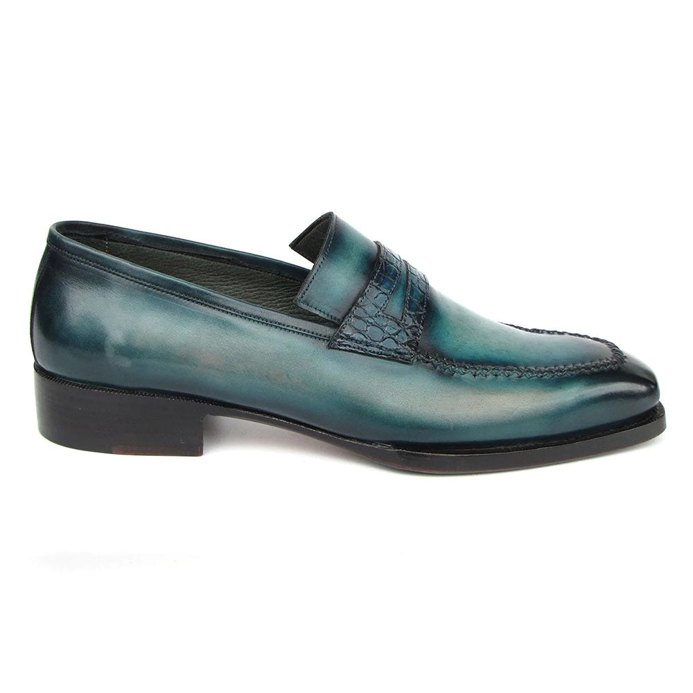 Paul Parkman Patina Loafers Turquoise