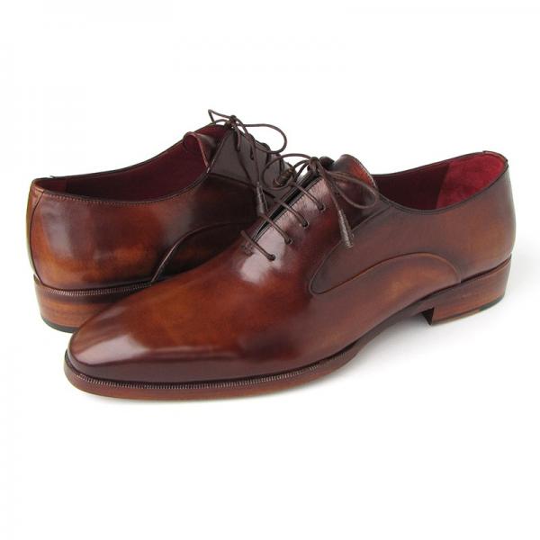 Paul Parkman Plain Toe Calfskin Oxfords Brown
