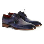 Paul Parkman Plain Toe Derby Shoes Blue / Navy