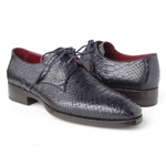 Paul Parkman Python Derby Shoes Black