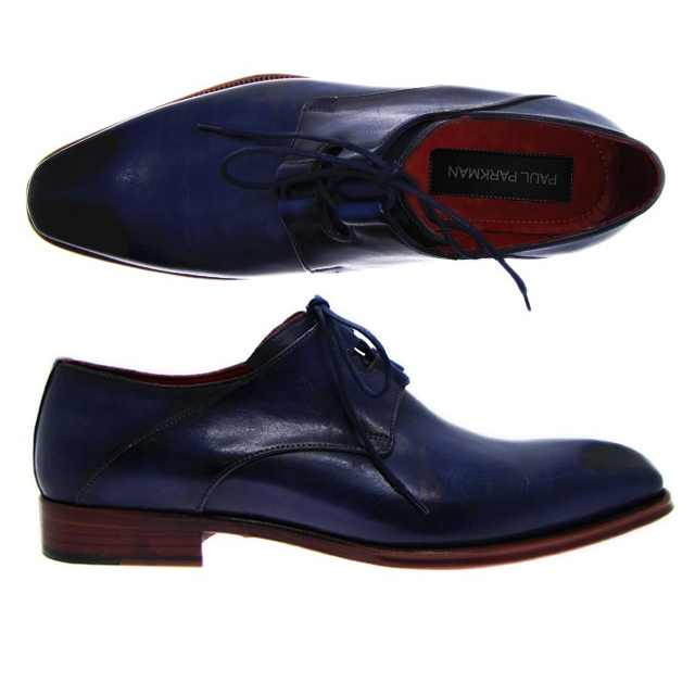 Paul Parkman Sculpted Toe Dress Shoes Navy