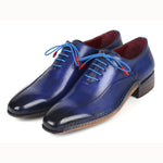 Paul Parkman Side Handsewn Leather Oxford Shoes Blue