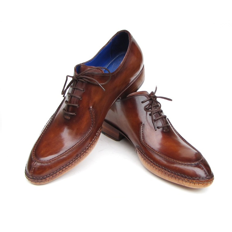 Paul Parkman Side Sewn Split Toe Oxfords Brown
