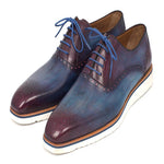 Paul Parkman Smart Casual Oxford Shoes Blue & Purple