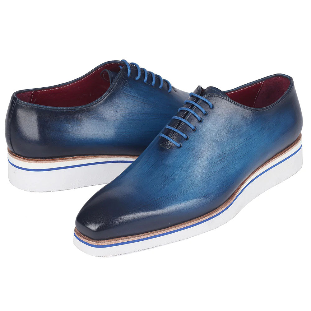 Paul Parkman Smart Casual Wholecut Oxfords Blue