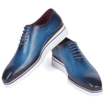 Paul Parkman Smart Casual Wholecut Oxfords Blue