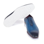 Paul Parkman Smart Casual Wholecut Oxfords Blue