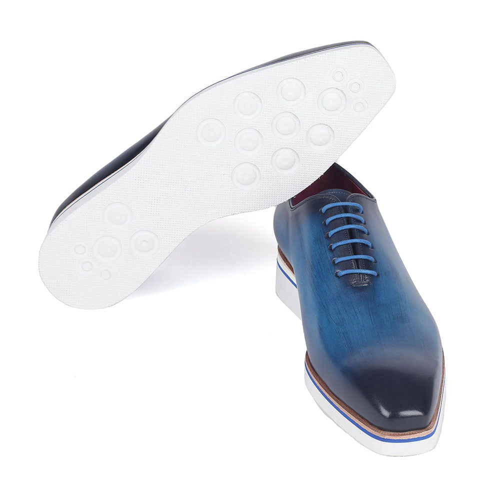 Paul Parkman Smart Casual Wholecut Oxfords Blue