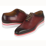 Paul Parkman Smart Casual Wholecut Oxfords Bordeaux