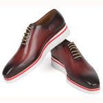 Paul Parkman Smart Casual Wholecut Oxfords Bordeaux