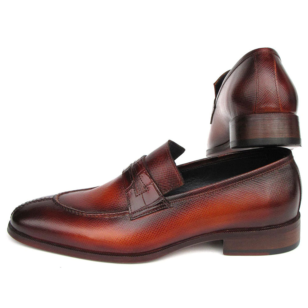 Paul Parkman Split Toe Loafers Tobacco