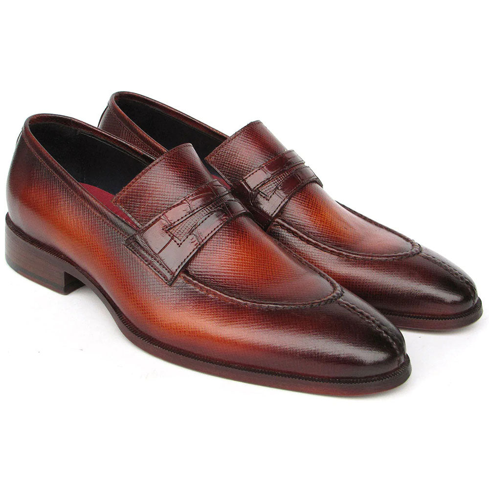 Paul Parkman Split Toe Loafers Tobacco