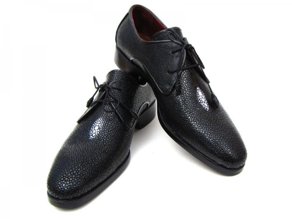 Paul Parkman Goodyear Welt Stingray Shoes Black
