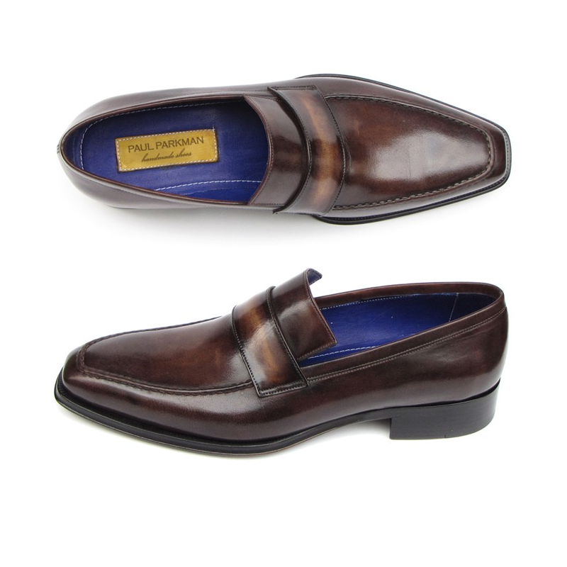 Paul Parkman Strap Loafers Bronze