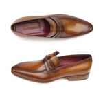 Paul Parkman Strap Loafers Brown