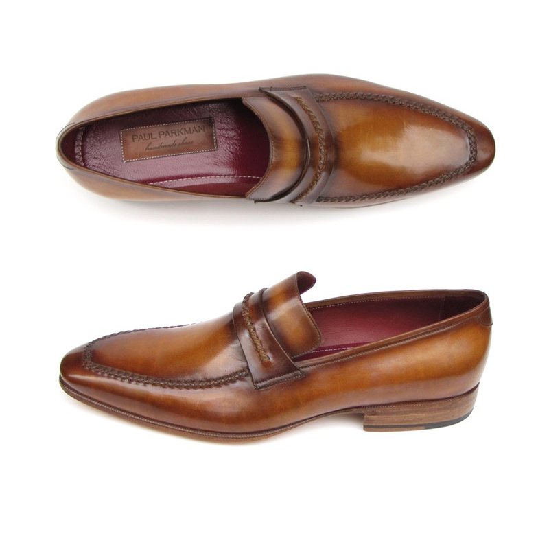 Paul Parkman Strap Loafers Brown