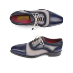 Paul Parkman Suede Calfskin Cap Toe Brogues Blue
