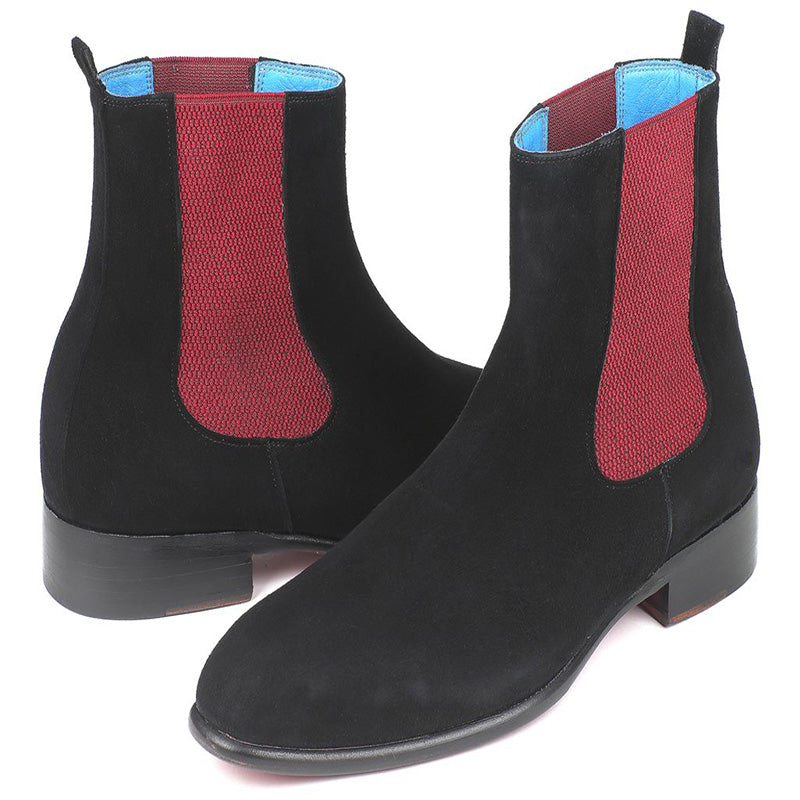Paul Parkman Suede Chelsea Boots Black