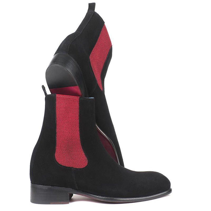 Paul Parkman Suede Chelsea Boots Black
