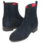 Paul Parkman Suede Chelsea Boots Navy