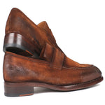 Paul Parkman Suede Loafers Antique Brown