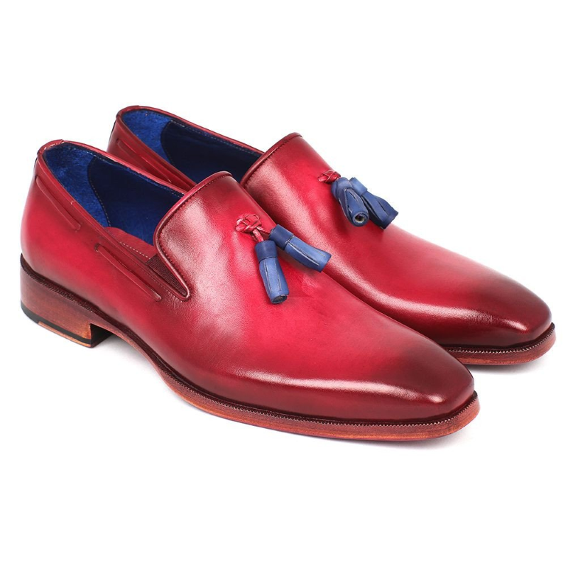 Paul Parkman Tassel Loafers Burgundy