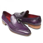 Paul Parkman Calfskin Tassel Loafers Purple