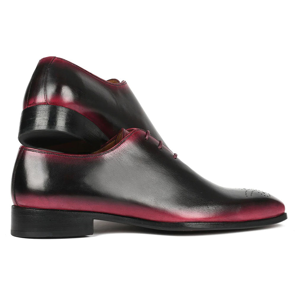 Paul Parkman Wholecut Oxford Shoes Black / Red