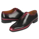 Paul Parkman Wholecut Oxford Shoes Black / Red